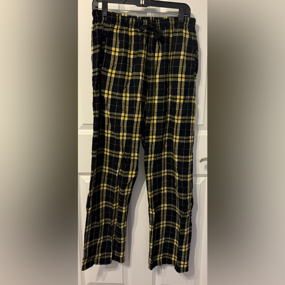 Boxercraft Black and Yellow Plaid Joggers